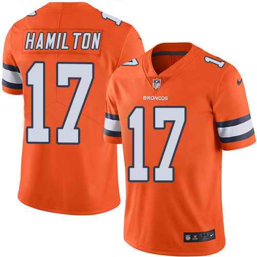 Nike Men & Women & Youth Broncos 17 DaeSean Hamilton Orange Color Rush Limited Jersey,We sell and wholesale Nike Men & Women & Youth Broncos 17 DaeSean Hamilton Orange Color Rush Limited Jersey on line form chian!